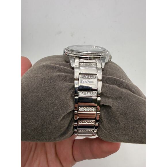 Bulova Ladies’ Womens Floating Crystal TurnStyle Watch 96L257, 130 Crystals main image 10